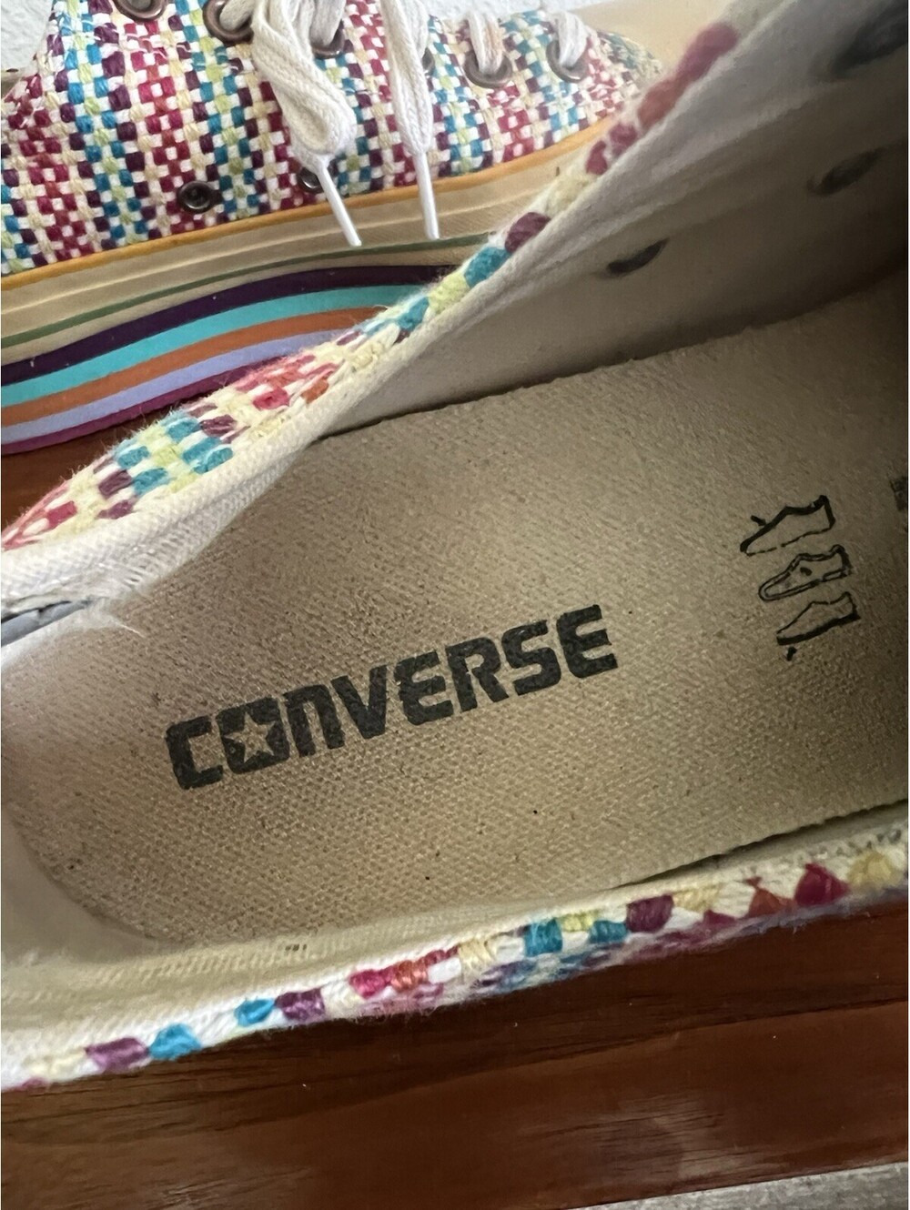 Converse Chuck Taylor All Star Lift OX Multi CoPlatform Sneakers Women Sz. 8 HTF - Picture 6 of 11